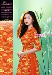 Vải áo dài hoa văn cổ kính