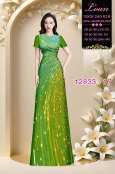 Vải áo dài hoa in 3D