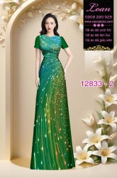 Vải áo dài hoa in 3D