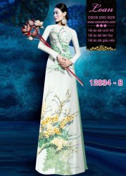 Vải áo dài hoa in 3D