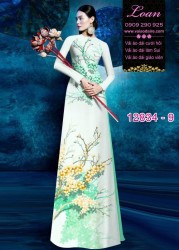 Vải áo dài hoa in 3D