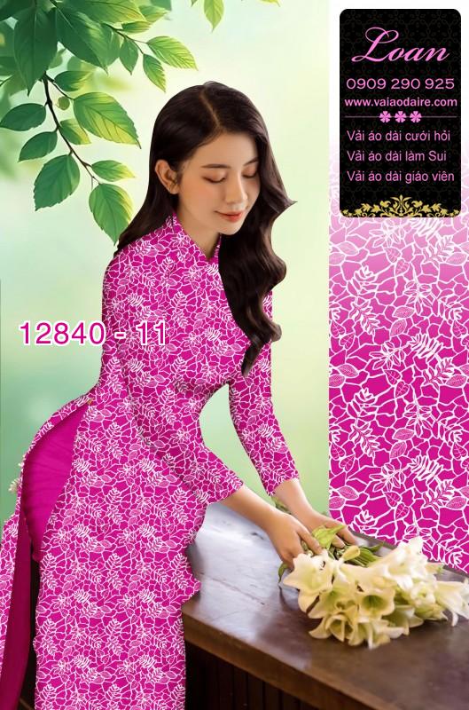 Vải áo dài hoa nhí