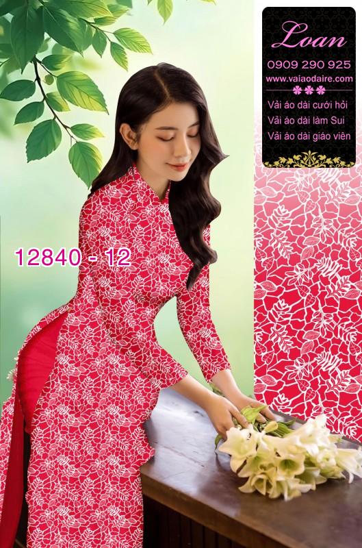 Vải áo dài hoa nhí