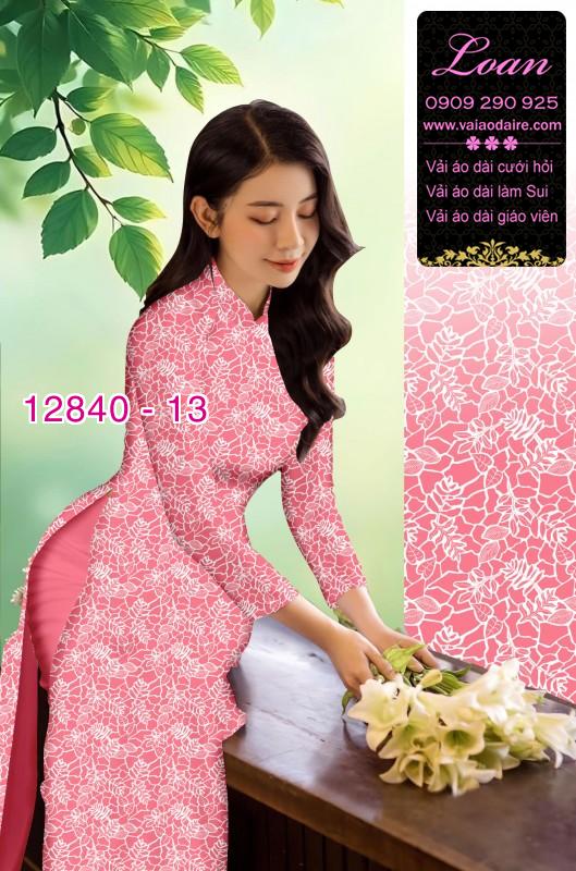 Vải áo dài hoa nhí