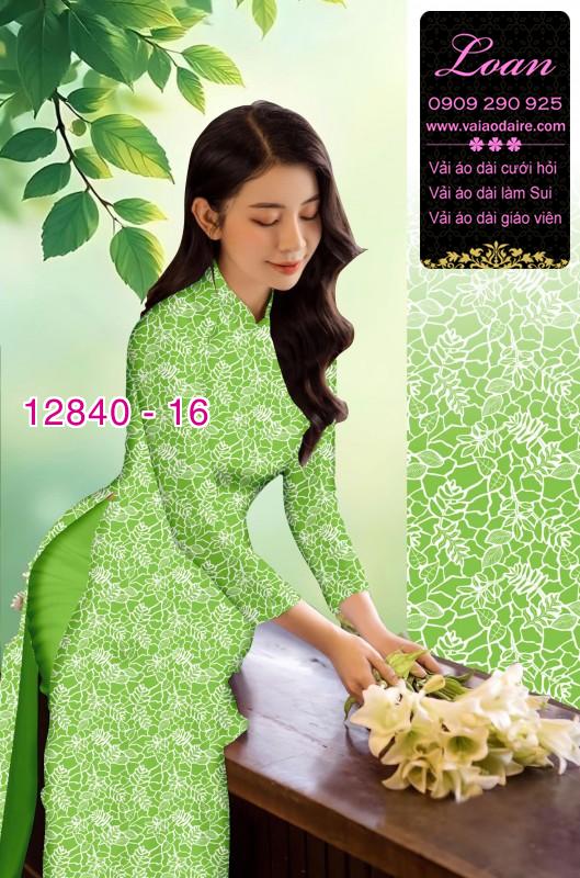 Vải áo dài hoa nhí