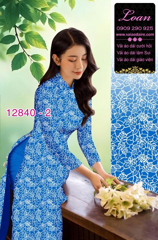 Vải áo dài hoa nhí