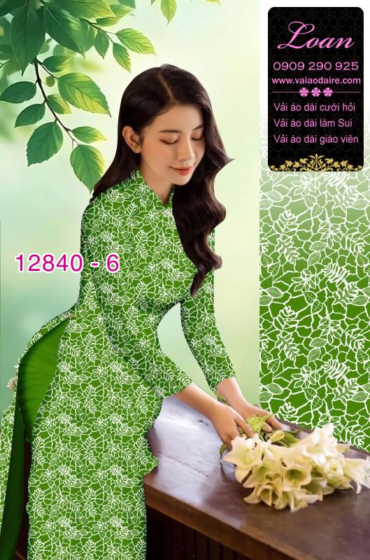 Vải áo dài hoa nhí