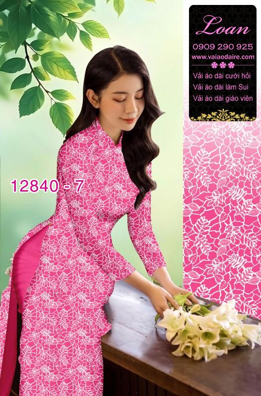 Vải áo dài hoa nhí