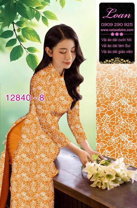 Vải áo dài hoa nhí