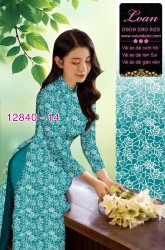 Vải áo dài hoa nhí