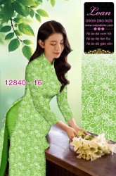 Vải áo dài hoa nhí