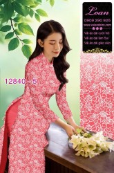 Vải áo dài hoa nhí