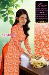 Vải áo dài hoa nhí