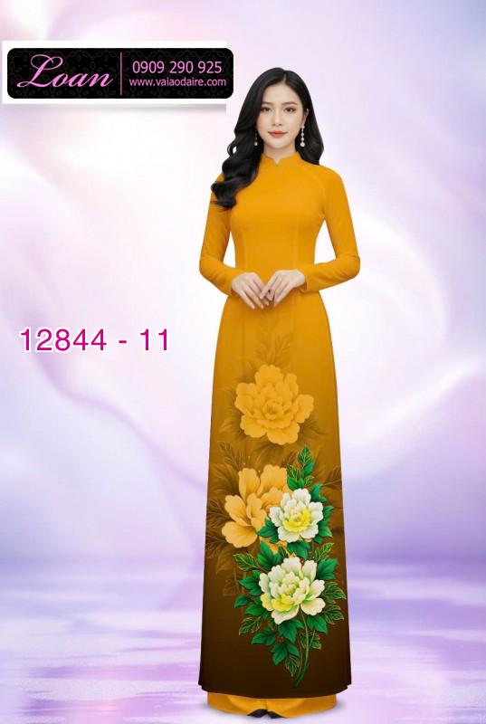 Vải áo dài hoa in 3D