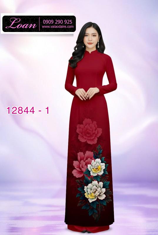 Vải áo dài hoa in 3D