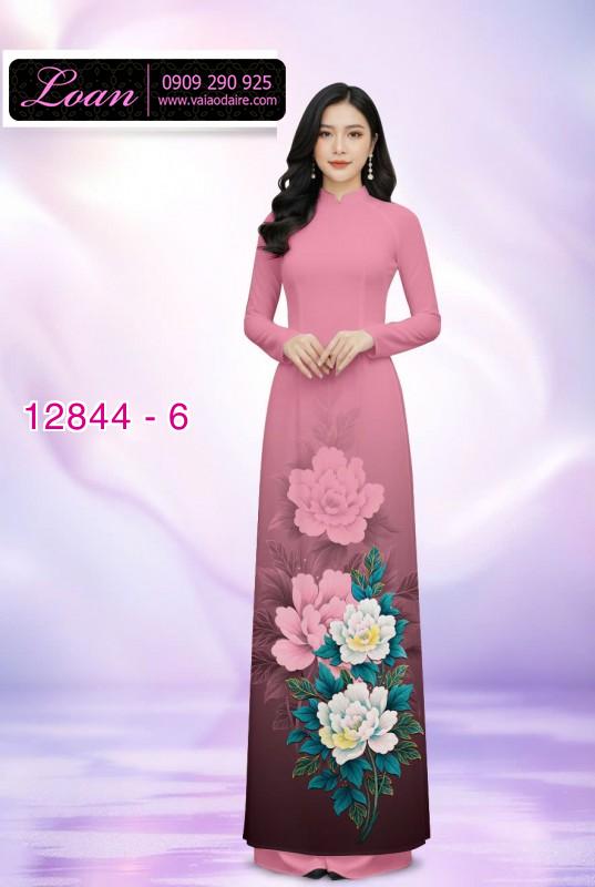 Vải áo dài hoa in 3D