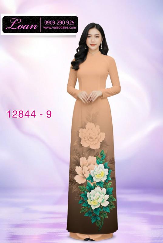 Vải áo dài hoa in 3D