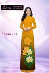 Vải áo dài hoa in 3D