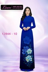 Vải áo dài hoa in 3D