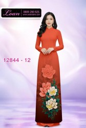 Vải áo dài hoa in 3D