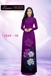 Vải áo dài hoa in 3D