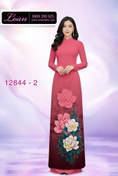 Vải áo dài hoa in 3D