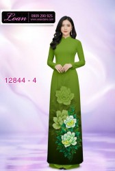 Vải áo dài hoa in 3D