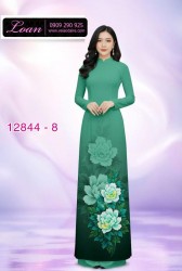 Vải áo dài hoa in 3D