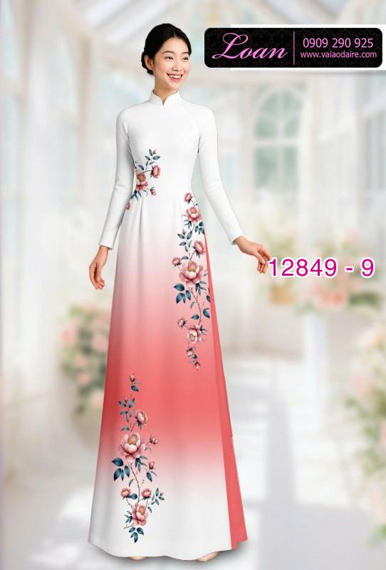 Vải áo dài hoa in 3D