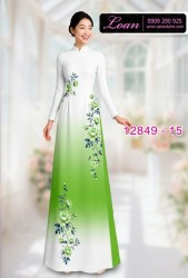 Vải áo dài hoa in 3D