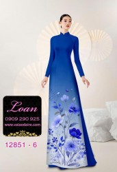 Vải áo dài hoa in 3D