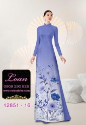 Vải áo dài hoa in 3D