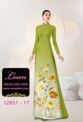 Vải áo dài hoa in 3D