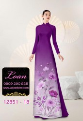 Vải áo dài hoa in 3D