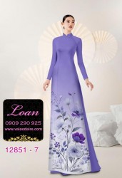 Vải áo dài hoa in 3D