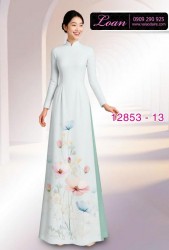 Vải áo dài hoa in 3D