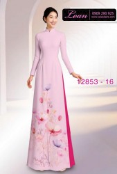 Vải áo dài hoa in 3D