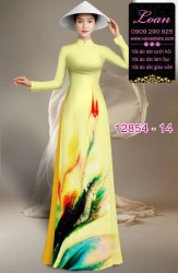Vải áo dài hoa in 3D