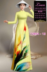 Vải áo dài hoa in 3D