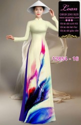 Vải áo dài hoa in 3D