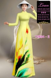 Vải áo dài hoa in 3D