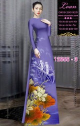 Vải áo dài hoa in 3D
