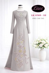 Vải áo dài kết pha lê cao cấp