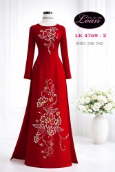 Vải áo dài kết pha lê cao cấp