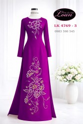 Vải áo dài kết pha lê cao cấp