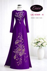 Vải áo dài kết pha lê cao cấp