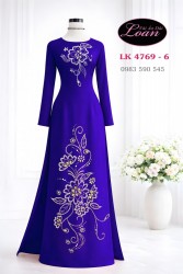 Vải áo dài kết pha lê cao cấp