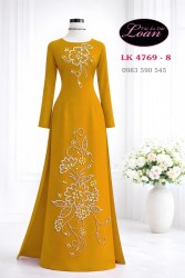Vải áo dài kết pha lê cao cấp