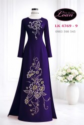 Vải áo dài kết pha lê cao cấp