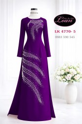 Vải áo dài kết pha lê cao cấp